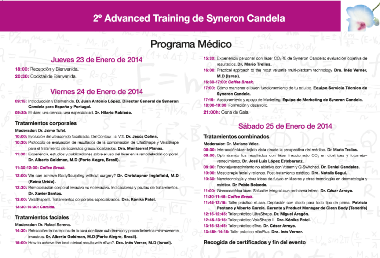 Dermomedic - Second Advanced Training de Syneron Candela
