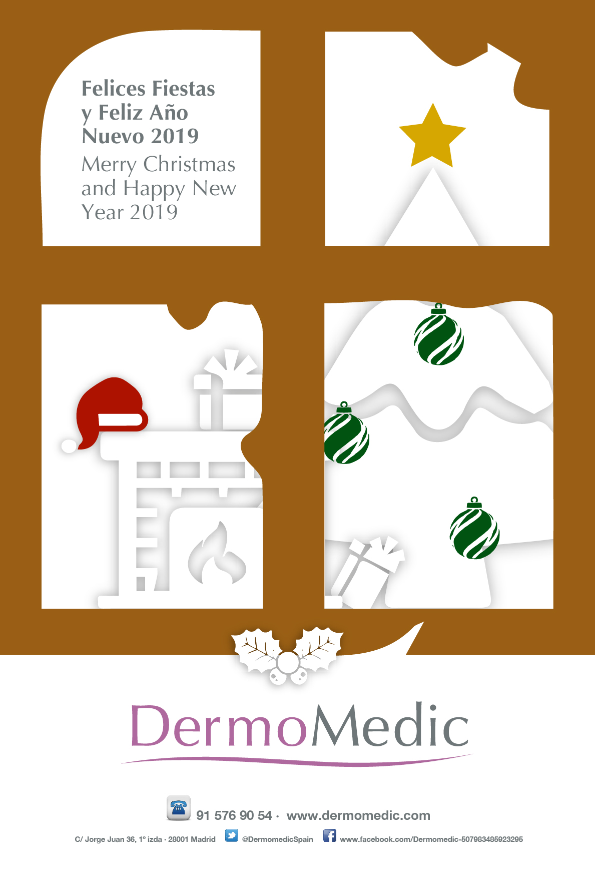 Dermomedic - Feliz Navidad y Próspero Año Nuevo 2019